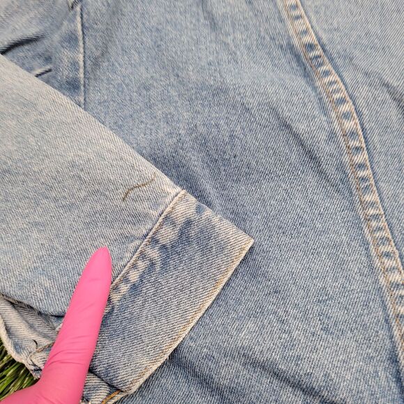 Vintage Rustler Trucker Jacket M/L 21x23 Faded Blue - Picture 15 of 15